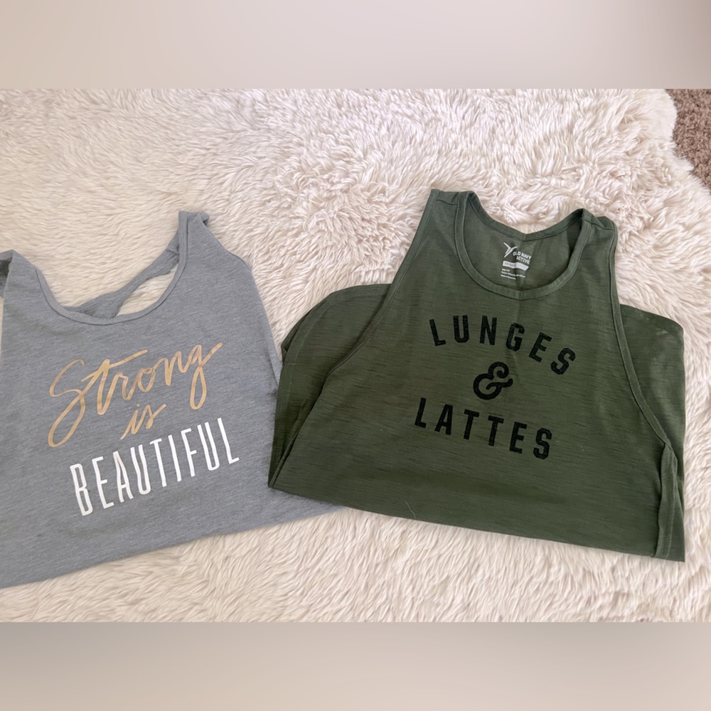 Old Navy workout tanks.